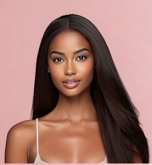Raw Brazilian  Kinky Straight Frontal